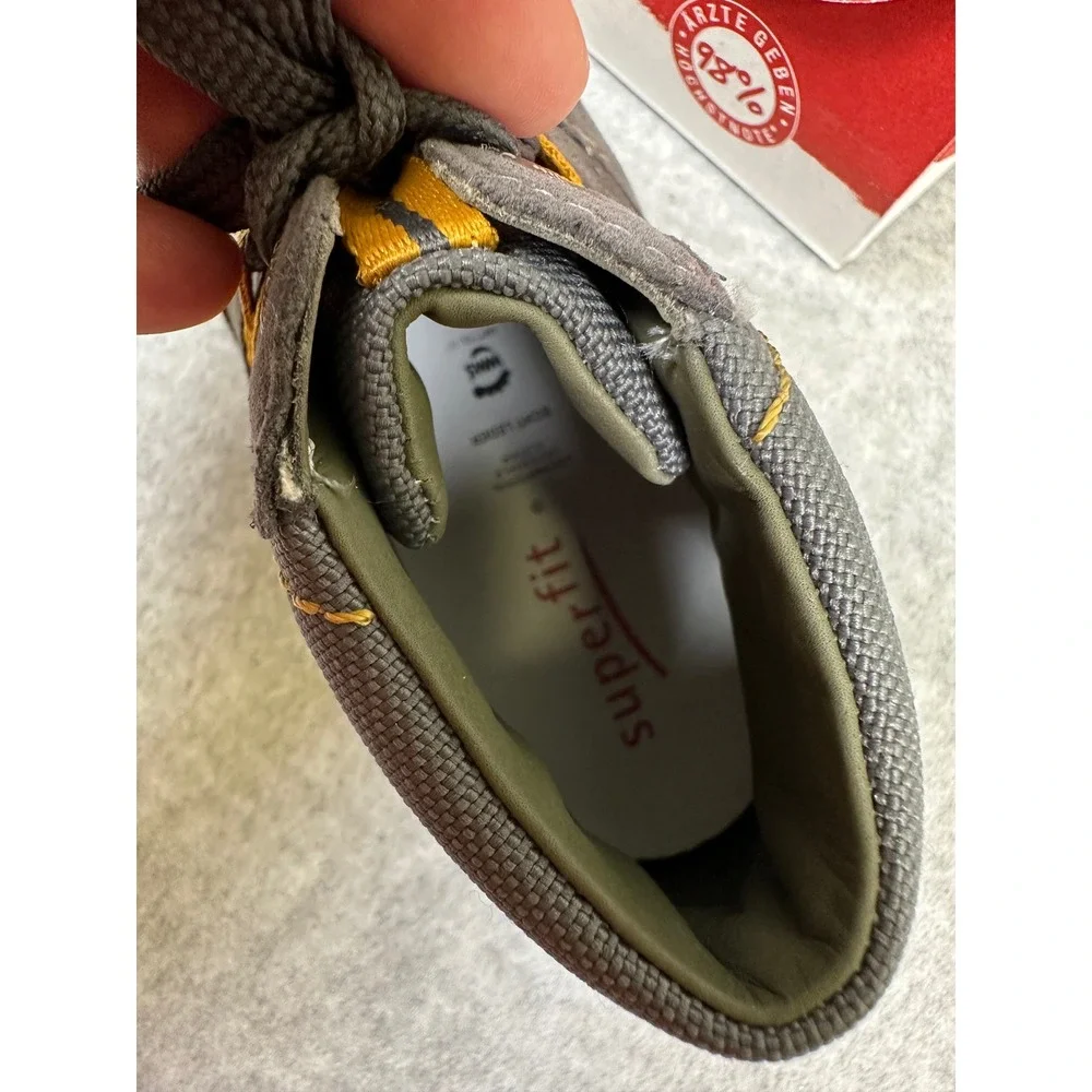 Superfit Kids Gray Suede Leather‎ Ankle Boots Toddler Size US7 /EU23